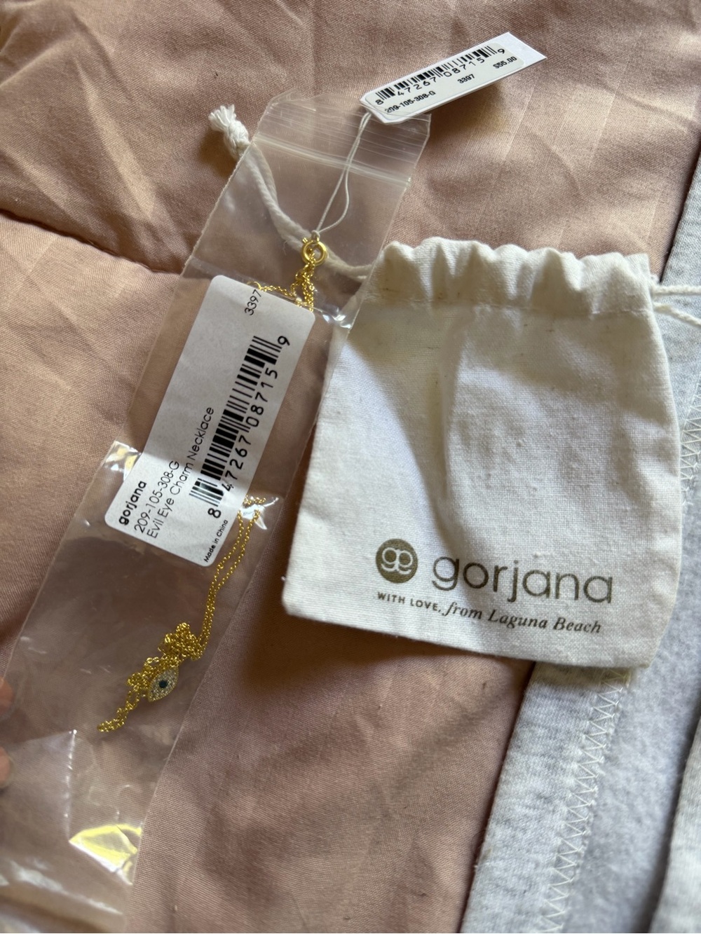 Gorjana evil eye necklace